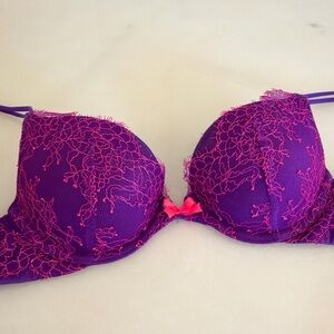 Victoria's Secret Vibrant Purple Lace Bra